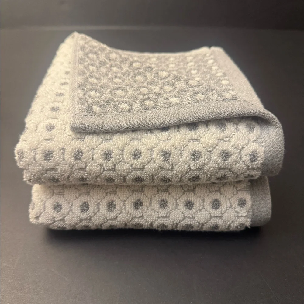 6pc ECOEXISTENCE Eco-Melange Quick Dry Bath Towel Set - Zero Twist Loops - Gray